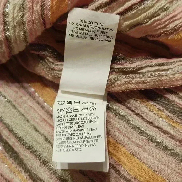 Lucky Brand Striped Off Shoulder Top - Picture 8 of 9